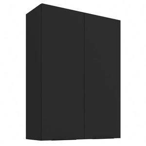 Kuchyňská nástěnná skříňka Black 80 G-108 2F kovové hrany úchytky odolné proti vlhkosti a poškození skříňky