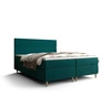 Kontinentální postel Bing 140x200 tyrkysová v moderním skandinávském stylu s výrazným čelem