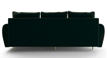 Pohovka s funkcí spaní Rovigo láhev zelená lehká forma s elegantním charakterem ideální pro každý interiér měkká tkanina