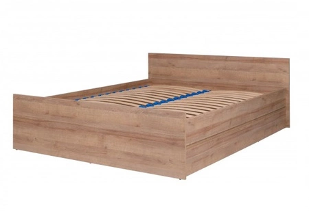 Jednoduchá postel 160x200 cm dub riviera funkční kus nábytku do ložnice nebo pokoje pro mládež