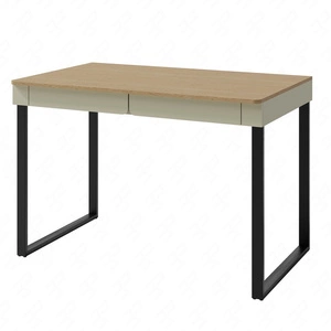 Psací stůl se zásuvkami Paguro 125 cm eukalyptus / baltický dub dune stylový a funkční do pokoje pro mládež nebo kanceláře