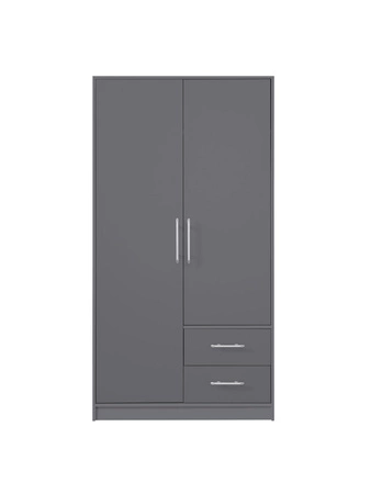 Skříň Caspe 100 cm antracitová moderní design povrchová úprava ABS a hliníkové úchyty