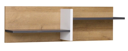 Nábytková sestava Memone zlatý dub / bílá / grafit moderní designová stylová sestava nábytku do dětského pokoje ve skandinávském stylu