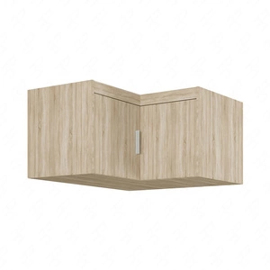 Rohová šatní skříň Rene světlý dub sonoma funkční skříň zvětšuje úložný prostor pro oblečení, boty a doplňky