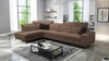 Kelly Elegantní XI rohová pohovka s funkcí spaní světle hnědá levá strana stylová a pohodlná rohová pohovka z odolné tkané látky