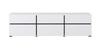 TV skříňka Cross 180 cm bílá moderní design ideální skříňka do obývacího pokoje a obýváku geometrický tvar