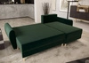 Rohová sedací souprava s funkcí spaní Rovigo bottle green right elegantní rohová sedací souprava ve skandinávském designu velká přihrádka na lůžkoviny