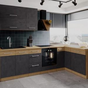 Rohová sestava kuchyňského nábytku Valico 270x150 cm ideální pro interiéry v klasickém i moderním stylu