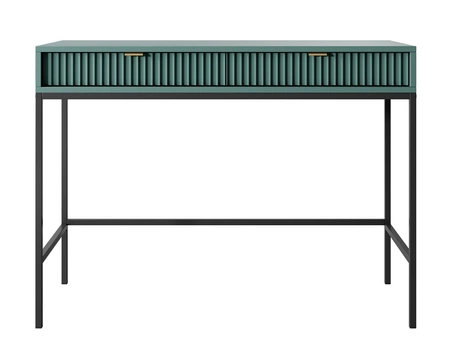 Konzola Lovro pastelově zelená se zásuvkami stylový a funkční kus nábytku do předsíně, obývacího pokoje nebo kanceláře