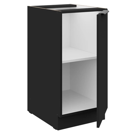 Sada kuchyňského nábytku Black 260 cm kovové úchytky skříňky vypadají skvěle v moderních interiérech