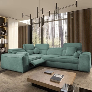 Rohová sedací souprava s funkcí spaní Viano II Lux patina levé provedení Rohová sedací souprava do obývacího pokoje s pohodlným výsuvným podnožníkem