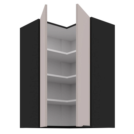 Tarraco 60x60 GN-90 2F rohová kuchyňská nástěnná skříňka kovová hrana úchytka skříňka odolná proti vlhkosti a poškození