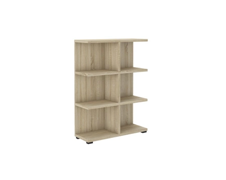 Knihovna Even 84 cm světlý dub sonoma ideální knihovna do kanceláře, pracovny nebo pokoje teenagera kvalitní zpracování