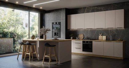 Kuchyňská nástěnná skříňka Soela 50 G-108 1F kovová hrana úchytky skříňka odolná proti vlhkosti a poškození