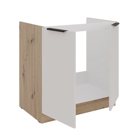 Sada kuchyňského nábytku Soela 260 cm elegantní kuchyňské skříňky v jemných a přírodních barvách úchyty s kovovými hranami