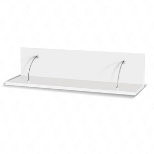 Police Maximus 100 cm bílá moderní designový nábytek vysoce kvalitní zpracování hrany police lemované speciální dýhou