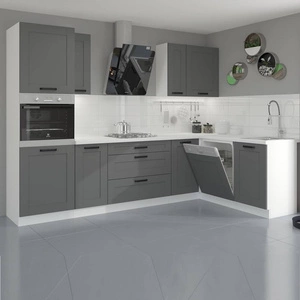 Rohová sestava kuchyňského nábytku Avola 285x170 cm ideální pro interiéry v moderním i klasickém stylu