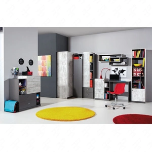 Tablo 6 graphite / enigma nábytková sestava ideální pro dětský nebo mládežnický pokoj v módním stylu