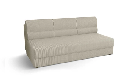 Fogu rozkládací pohovka slonová kost jednoduchá forma pohovky v moderním designu manšestrová látka čalounění kontejner na lůžkoviny