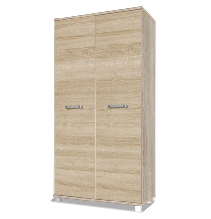 Šatní skříň Maximus 100 cm světlý dub sonoma moderní designový nábytek vysoce kvalitní zpracování hrany skříně zakončené speciální dýhou