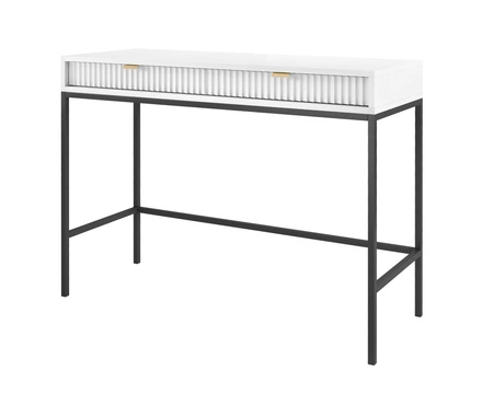 Bílá konzola Lovro se zásuvkami je stylový a funkční kus nábytku do předsíně, obývacího pokoje nebo kanceláře