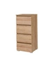 Komoda Simple 45 cm dub riviera funkční nábytek do pokoje pro mladé, obývacího pokoje nebo kanceláře