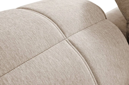 Rohová sedací souprava s funkcí spaní Tesalia IX honey right moderní design pohodlný posuvný opěrák zásuvka v boku nábytku