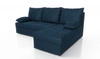 Rohová sedací souprava Fasti s funkcí spaní, tmavě modrá, univerzální konfigurace, rohová sedací souprava s kontejnerem na lůžkoviny, záruka nejvyššího komfortu