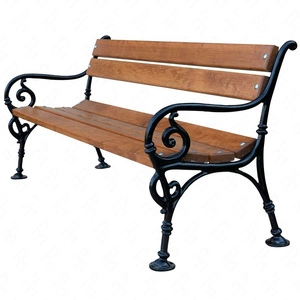 Zahradní lavice 150 cm Fiemar FIEM-11-LWO-150 Vídeňská litinová zahradní lavice s opěradlem lakované olšové dřevo