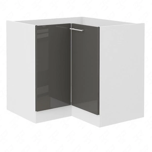 Milo 90x90 DN 2F BB rohová kuchyňská skříňka odolná proti páře, teplu a rozlitým tekutinám