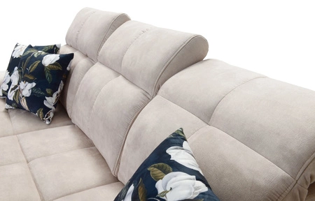 Rohová sedací souprava s funkcí spaní Buffalo XII graphite levá strana stylová a funkční rohová sedací souprava s kontejnerem na lůžkoviny