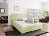 Čalouněná postel Bejar 140x200 mint s moderním čelem ideální do ložnice