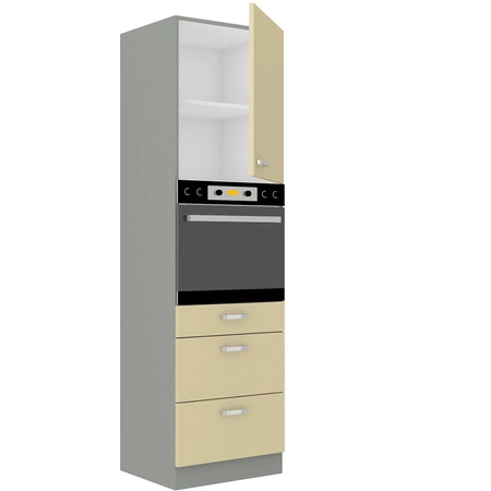 Kuchyňský stojan na vestavnou troubu Karmen 60 DPS-210 3S 1F skříň se zásuvkami odolnými vůči páře a vysoké teplotě