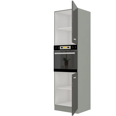 Kuchyňský stojan na vestavnou troubu Grey 60 DP-210 2F skříň odolná vůči páře vysokým teplotám a rozlitým tekutinám