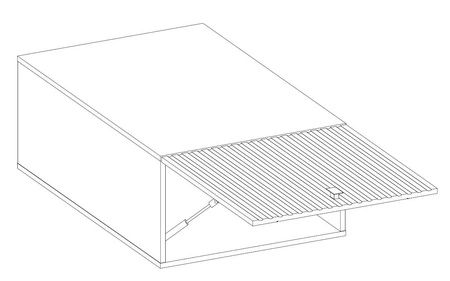 Verdi 60 NAGU-36 1F nástěnná skříňka kuchyňská skříňka odolná vůči páře vysoké teplotě a rozlití tekutin