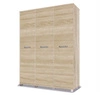 Šatní skříň Maximus 150 cm světlý dub sonoma moderní designový nábytek vysoce kvalitní zpracování hrany skříně zakončené speciální dýhou