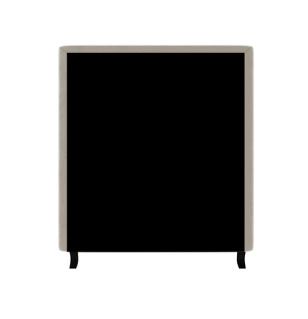 Kontinentální postel Melba 120x200 béžová v moderním skandinávském stylu s čalouněným čelem postele s úložným boxem