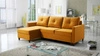 Rohová sedací souprava s funkcí spaní Terni žlutá levá Praktická a funkční rohová sedací souprava s prostornými nádobami na lůžkoviny