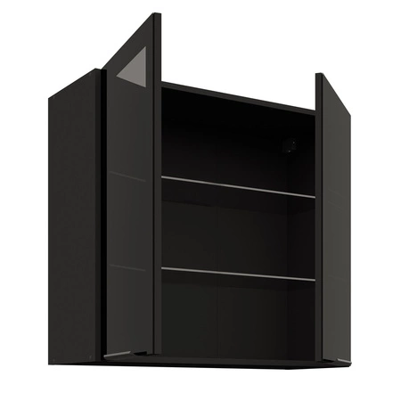 Sada kuchyňského nábytku Black 260 cm kovové úchytky skříňky vypadají skvěle v moderních interiérech