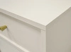 Komoda Kioto II 84 cm béžová minimalistický design ideální návrh komody do ložnice nebo obývacího pokoje zlaté úchyty