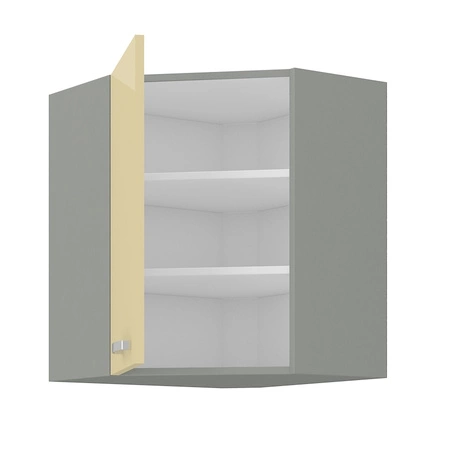 Závěsná rohová kuchyňská skříňka Karmen 89x89 GN-72 3F skříň odolná proti páře vysoké teplotě a rozlité kapalině