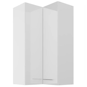 Rohová závěsná kuchyňská skříňka Lumia 60x60 GN-108 2F odolná vůči páře, rozlitým tekutinám a teplu