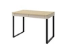 Psací stůl se zásuvkami Paguro 125 cm pískově béžový / olejovaný dub stylový a funkční do pokoje pro mládež nebo kanceláře