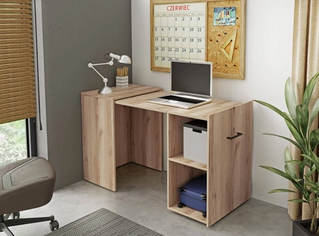 Skládací psací stůl Smart dub grand přírodní stylové a funkční pro pracovnu nebo pokoj pro mládež