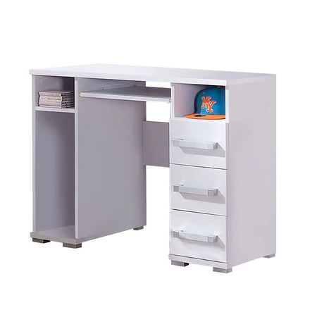 Nábytková sestava Maximus v bílé barvě ideální do dětského pokoje nebo pokoje pro mladé v módním stylu