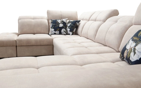 Rohová sedací souprava s funkcí spaní Buffalo VI olive right Funkční a stylová rohová sedací souprava se třemi nádobami na lůžkoviny