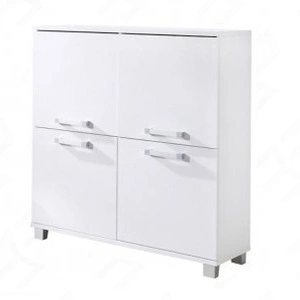 Komoda Maximus 100 cm v bílé barvě v moderním designu, hrany jsou opatřeny speciální dýhou ABS