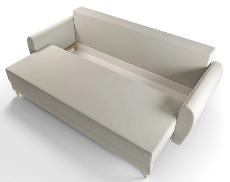 Pohovka s funkcí spaní Rovigo kem lehká forma s elegantním charakterem dokonalý doplněk každého interiéru měkká tkanina
