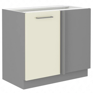 Přídavná rohová kuchyňská linka Karmen 105 ND 1F BB skříň napravo je odolná vůči páře vysoké teplotě a rozlité kapalině