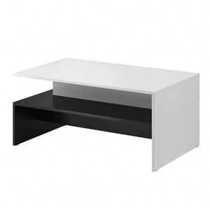 Konferenční stolek Baros bílý se vyznačuje jednoduchými tvary vytvářející moderní a konzervativní styl